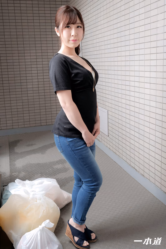 SHINODAYUKI - Braless Neighborhood Playful Wife Taking Out Trash in the Morning - Yuki Shinoda sample image 1