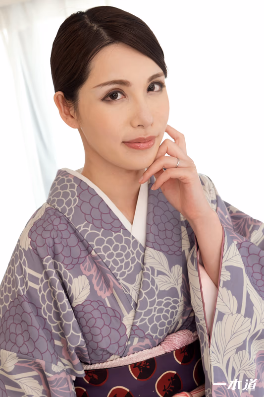 Nana Kamiyama - Panty Flash Temptation - Risky Kimono-Clad Neighbor Wife sample image 4