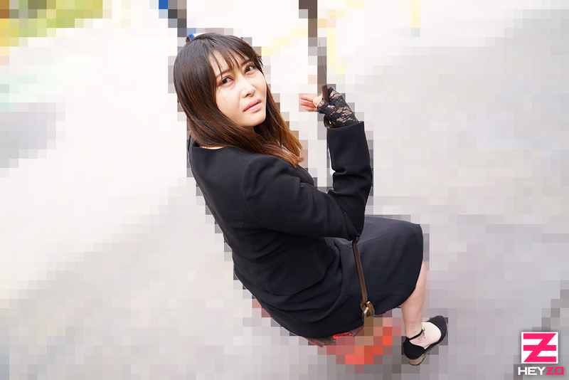 Hosoda Sanae - Widow in Mourning Clothes Comes for AV Shooting sample image 2