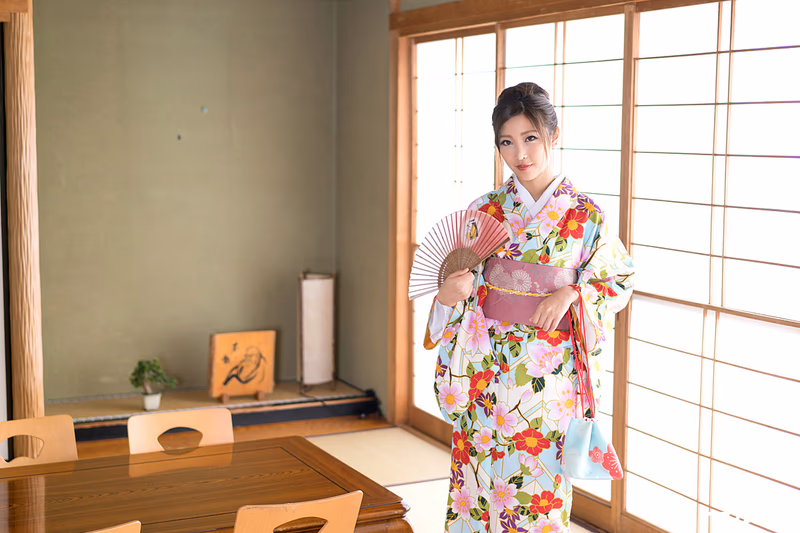 Momota Emiri - Dick-Loving Instant Deep Throat Blowjob - Hot Girl in Kimono sample image 3